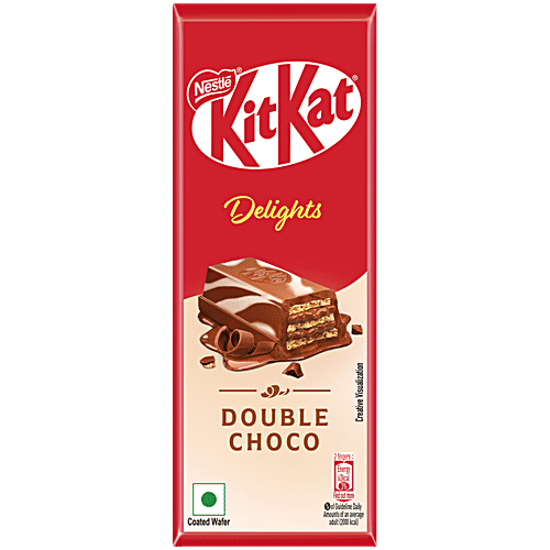 Nestle KitKat Delights Double Choco Coated Wafer, 63 g  
