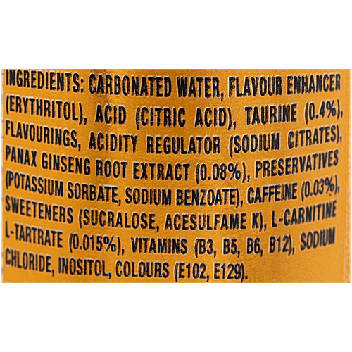 Monster Imported Energy Ultra Golden Pineapple - Imported, 500 ml Zero Sugar