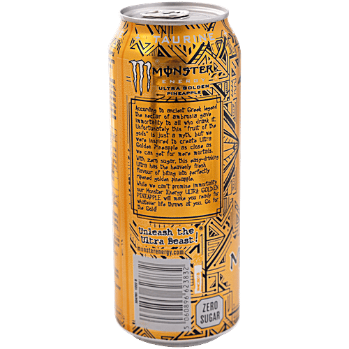 Monster Imported Energy Ultra Golden Pineapple - Imported, 500 ml Zero Sugar