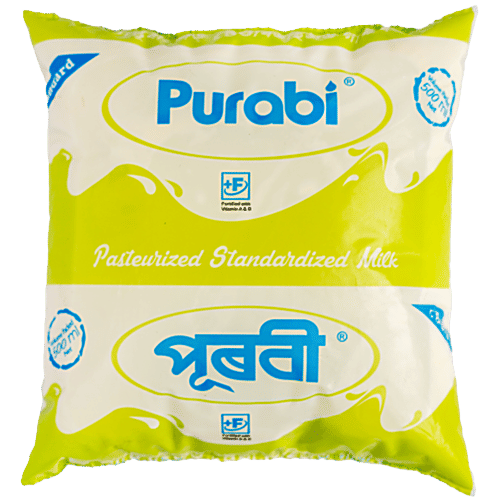 Purabi Standard Milk, 500 ml Pouch 