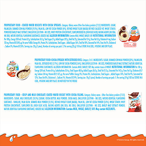 Kinder Happiness Times - Assorted Gift Pack, 122.8 g (Medium) 