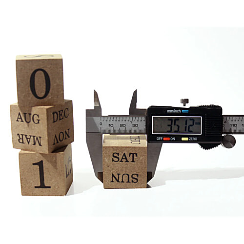 Little Birdie MDF Table Photo Frame - With Cube Block Calendar, 1 pc  Customisable Frame
 Desk Calendar