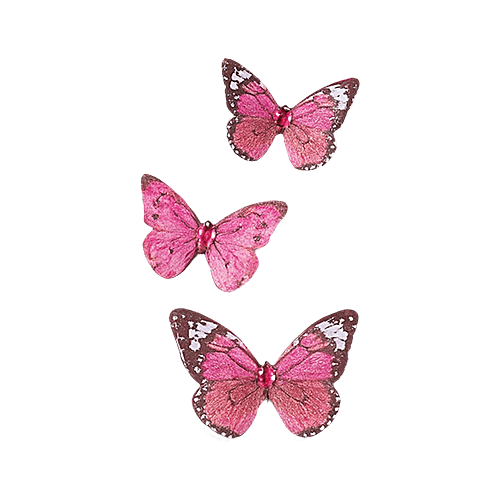 Little Birdie Handmade Embellishments 17 Stickers Set - Beautiful Butterflies, 18 pcs  