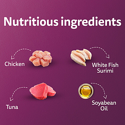 Whiskas Adult 1+ Years Wet Cat Food - Tuna & White Fish Flavour, 1.12 kg (14x80 g) Tuna & White Fish Flavour, Complete & Balanced Nutrition