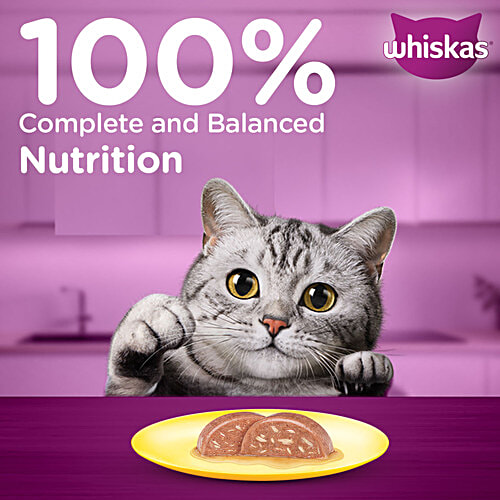 Whiskas Adult 1+ Years Wet Cat Food - Tuna & White Fish Flavour, 1.12 kg (14x80 g) Tuna & White Fish Flavour, Complete & Balanced Nutrition
