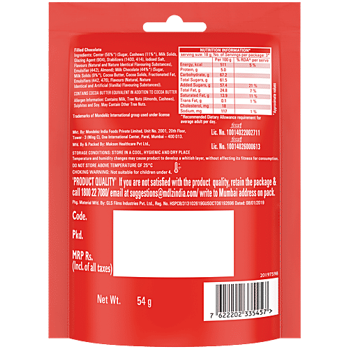 Cadbury Nutties Chocolate Pack Crackles, 54 g