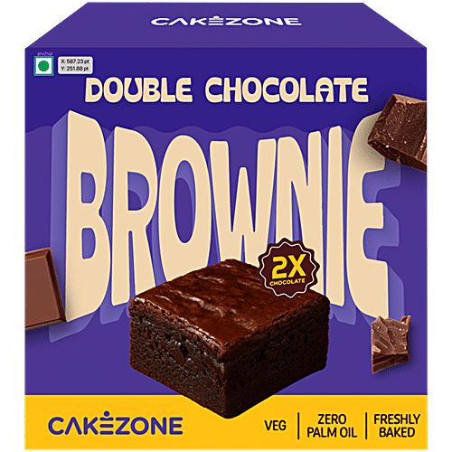 CakeZone Double Chocolate Brownie, 85 g