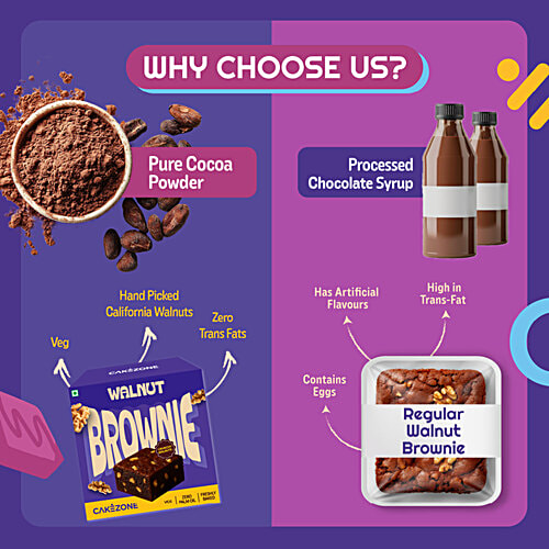 CakeZone Walnut Brownie, 80 g