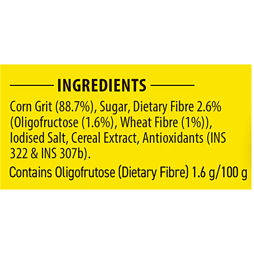 Bagrry's Corn Flakes Plus - Original & Healthier, Low Fat & Cholesterol, High Fibre, Breakfast Cereal, 300 g Pouch All Natural Corn Flakes
