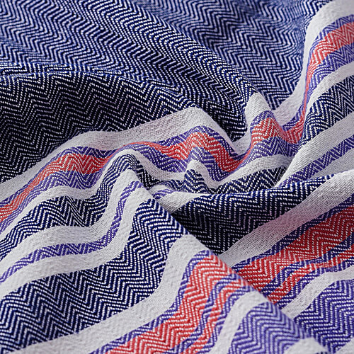 bb home Earth Cotton Bath Towel - Waves, Purple, 75 cm x 150 cm, Large, 1 pc