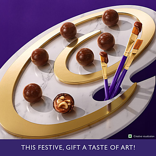 Cadbury Studio Brownie Aux Noix Signature Pralines Chocolate, 130 g (10 x 13 g) Perfect Gift for Special Occasions, Premium Collection of Cadbury Chocolates