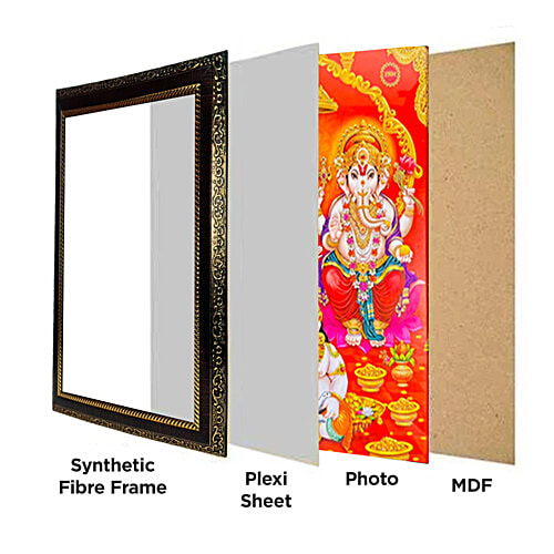 Mangal Bhavan Laxmi Ganesh Kuber Picture Frame, 1 pc