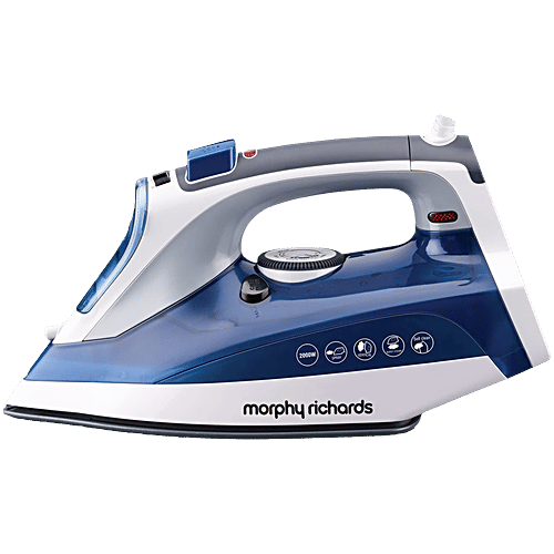 Morphy Richards Super Glide 2000 Watt 300ml Steam Iron (Turbo Steam Burst, 500010, Blue), 1 Unit  