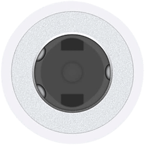 Apple Lightning to 3.5mm Aux 0.32 Feet (0.1M) Adapter (Flexible Compatibility, White), 1 Unit  