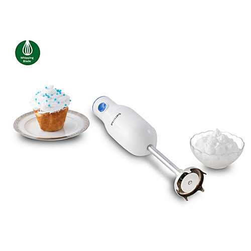 Philips India Daily Collection 250 Watt Hand Blender with 2 Attachments (Safety Carry Lock, Blue & White), 1 Unit  