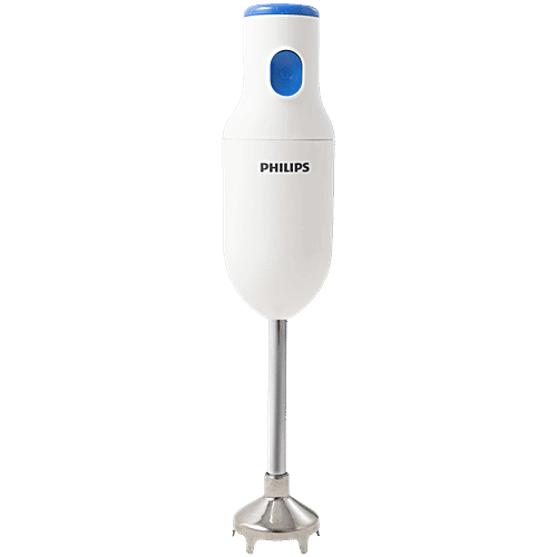 Philips India Daily Collection 250 Watt Hand Blender with 2 Attachments (Safety Carry Lock, Blue & White), 1 Unit  