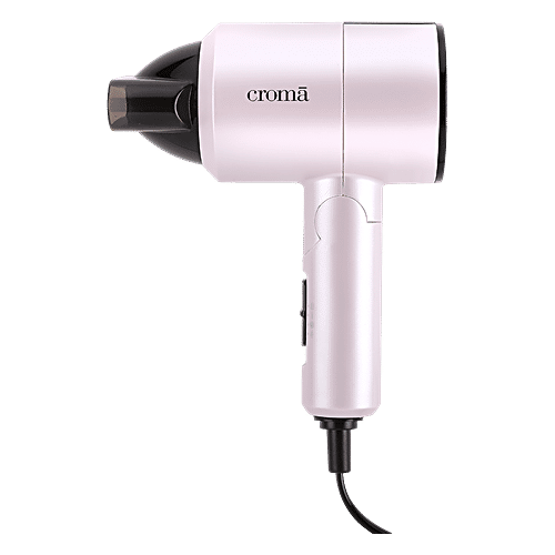 Croma Hair Dryer with 3 Heat Settings & Cool Shot (Overheat Protection, Pink), 1 Unit  