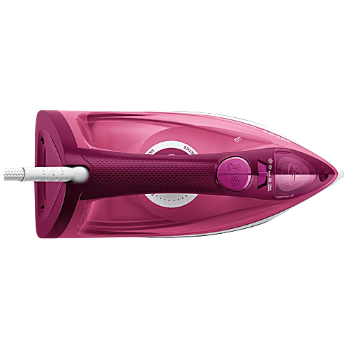 Philips India EasySpeed Plus 2400 Watts 270ml Steam Iron (Durable Ceramic Soleplate, GC2147/30, Purple), 1 Unit  