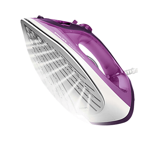 Philips India EasySpeed Plus 2400 Watts 270ml Steam Iron (Durable Ceramic Soleplate, GC2147/30, Purple), 1 Unit  