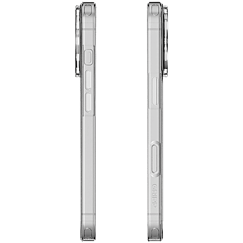 Gripp Duce Tempered Glass & Polycarbonate, Silicone Back Cover Combo for Apple iPhone 16 Pro (MagSafe Charging Support, Transparent), 1 Unit  