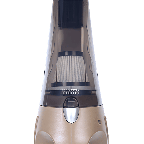 Croma Croma 106W Car Vacuum Cleaner with Bagless Dust Tank (Strong Suction, Brown), 1 Unit  