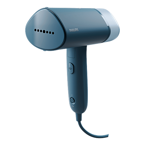 Philips India 3000 Series 1000 Watts 100ml Handheld Garment Steamer (Foldable, STH3000/20, Reno Blue), 1 Unit  