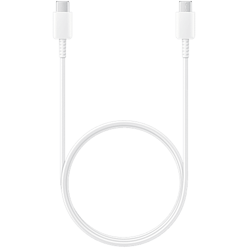 Samsung Type C to Type C 3.2 Feet (1M) Cable (2 Mbps Data Speed, White), 1 Unit