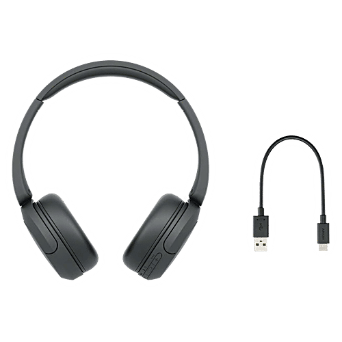 Sony WH-CH520 Bluetooth Headphone with Mic (30mm Driver, On Ear, Black), 1 Unit  
