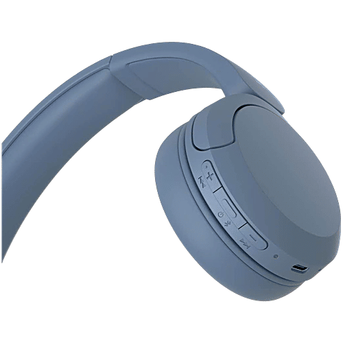 Sony WH-CH520 Bluetooth Headphone with Mic (30mm Driver, On Ear, Blue), 1 Unit  
