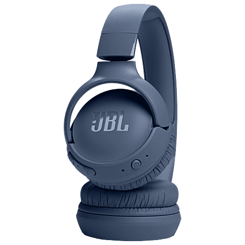 JBL JBL Tune JBLT520BTBLU Bluetooth Headphone with Mic (Pure Bass Sound, On Ear, Blue), 1 Unit  