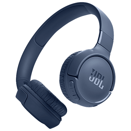 JBL JBL Tune JBLT520BTBLU Bluetooth Headphone with Mic (Pure Bass Sound, On Ear, Blue), 1 Unit  