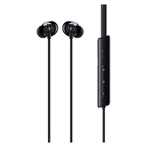 Realme Buds Wireless 3 RMA 2119 Neckband with Active Noise Cancellation (IP55 Water Resistant, Google Fast Pairing, Pure Black), 1 Unit  