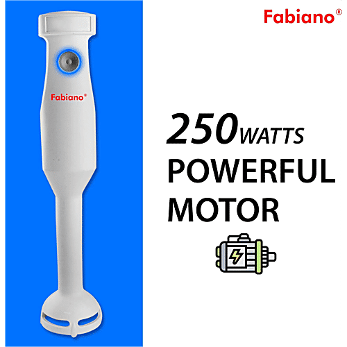 Fabiano Glam 250 Watt Hand Blender (Speed Control, White), 1 Unit