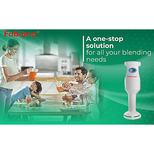 Fabiano Glam 250 Watt Hand Blender (Speed Control, White), 1 Unit