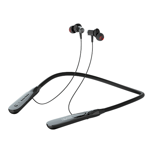 Croma CRSE020EPA0302 Neckband with Environmental Noise Cancellation (IPX4 Water Resistant, 10mm Driver, Black), 1 Unit  