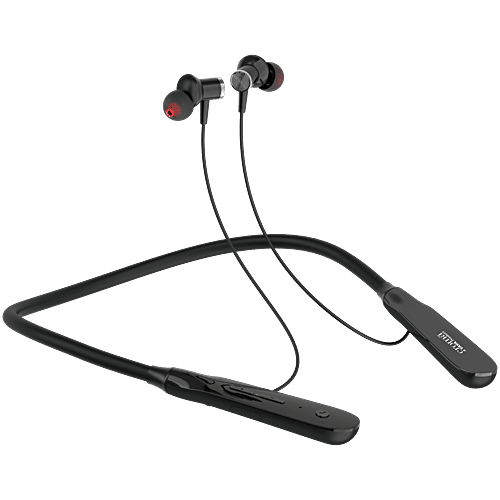 Croma CRSE020EPA0302 Neckband with Environmental Noise Cancellation (IPX4 Water Resistant, 10mm Driver, Black), 1 Unit  
