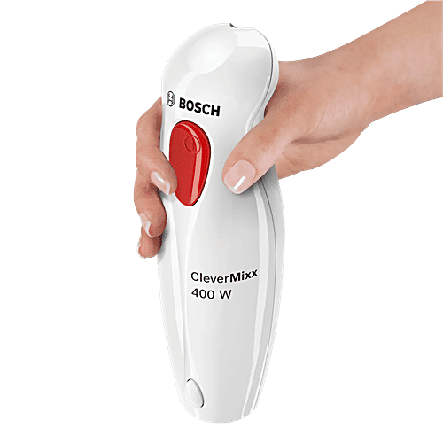 Bosch BOSCH CleverMixx 400 Watt 1 Speed Hand Blender (Pulse Function, White), 1 Unit
