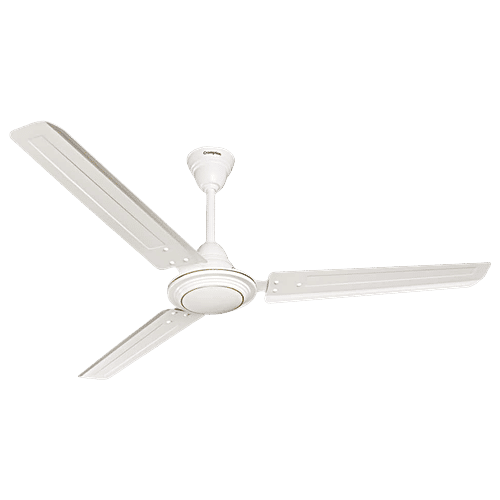 Crompton Surebreeze Hill Briz 1 Star 1200mm 3 Blade Copper Motor Ceiling Fan (Inverter Technology, Opal White), 1 Unit  