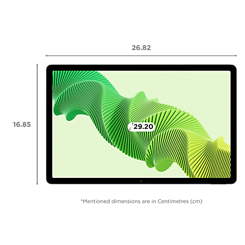 Realme Pad 2 Wi-Fi+4G Android Tablet (11.5 Inch, 6GB RAM, 128GB ROM, Imagination Green), 1 Unit  
