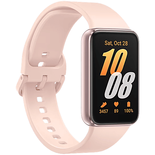 Samsung Galaxy Fit3 Smartwatch with 100 Plus Watch Faces (40.9mm AMOLED Display, IP68 Water Resistant, Pink Gold Strap), 1 Unit  