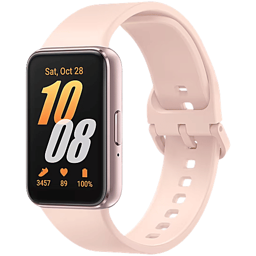 Samsung Galaxy Fit3 Smartwatch with 100 Plus Watch Faces (40.9mm AMOLED Display, IP68 Water Resistant, Pink Gold Strap), 1 Unit  