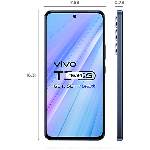 Vivo T3 5G (8GB RAM, 128GB, Cosmic Blue), 1 Unit  