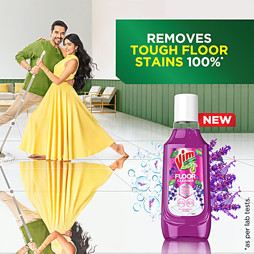Vim UltraPro French Lavender With Sage Floor Cleaner, 500 ml  100% Removal of Tough Stains, Germ Removal, Spa Like Fragrance