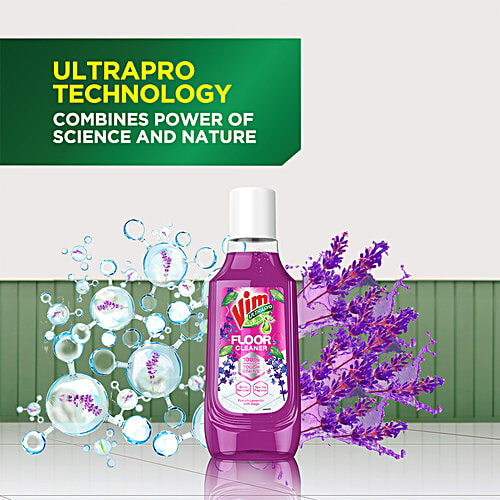 Vim UltraPro French Lavender With Sage Floor Cleaner, 500 ml  100% Removal of Tough Stains, Germ Removal, Spa Like Fragrance