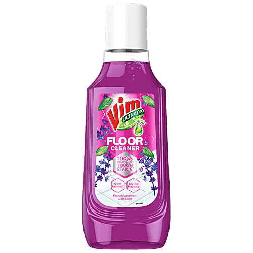 Vim UltraPro French Lavender With Sage Floor Cleaner, 500 ml  100% Removal of Tough Stains, Germ Removal, Spa Like Fragrance