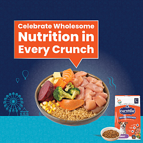 Carniwel Adult Dry Dog Food - Fresh Chicken, For Small Breed, 3 kg  