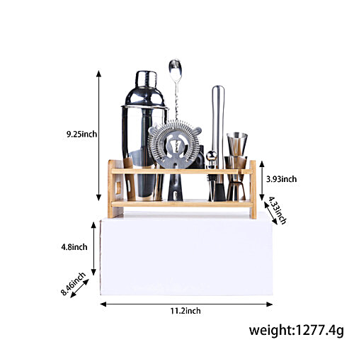 DP Bar Tool Set - Mixer, Masher, Peg Measure, Pourer, Stirrer, 18 pcs