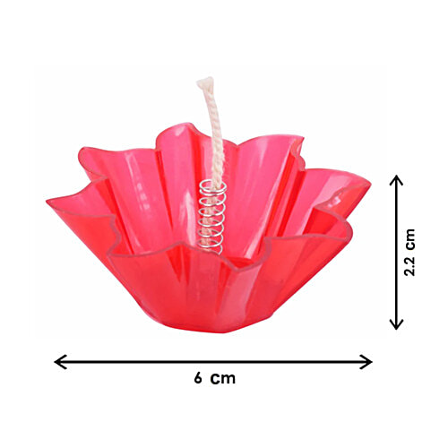 Satvik Floating Diyas - Assorted Colours, 12 pcs