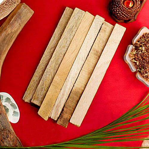 Satvik Hawan Samidha Mango Wood, 500 g  Hawan Samidha, Mango Wood, Puja Essentials