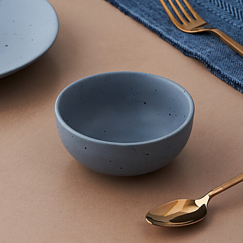 bb home Earth Grey Elegance Dining Bowl, 190 ml (Set of 2)